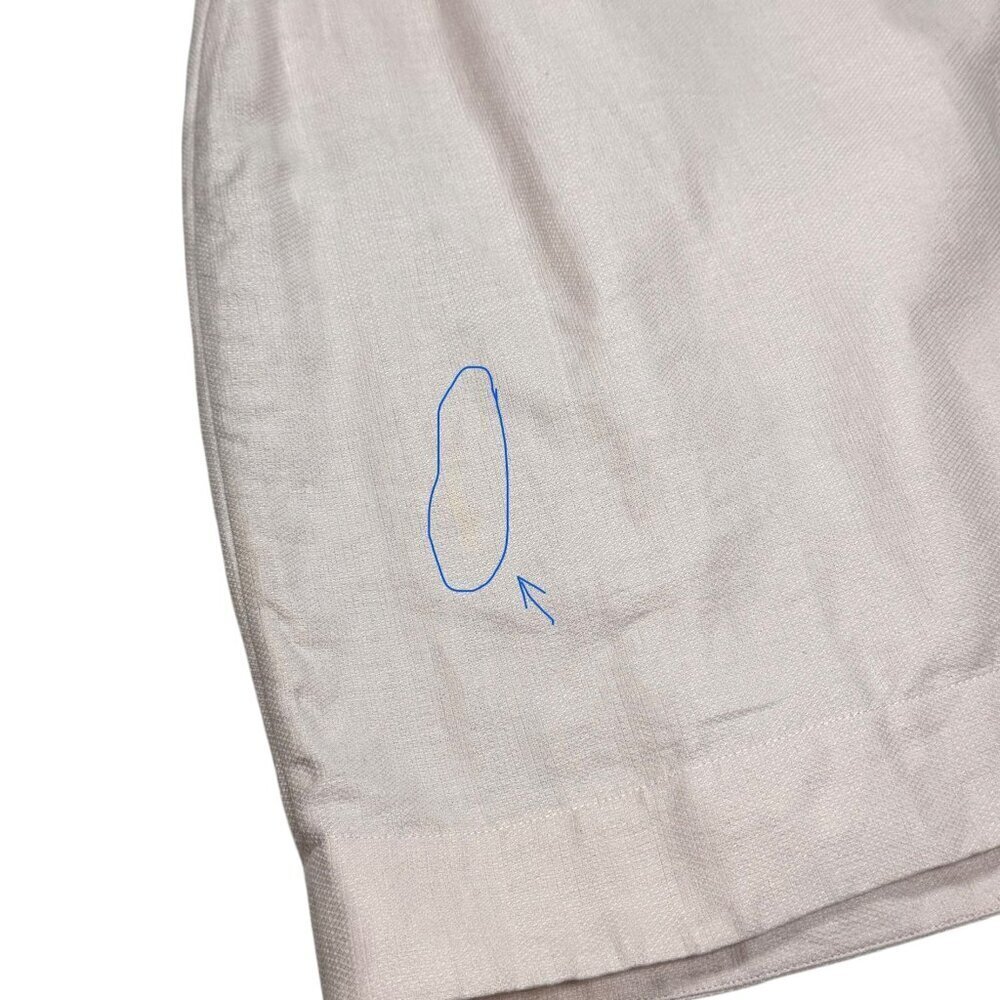 Diane Von Furstenberg Linen Wrap Dress Sz.8 Lilac Short Sleeve Minimalist Preppy - Picture 11 of 13